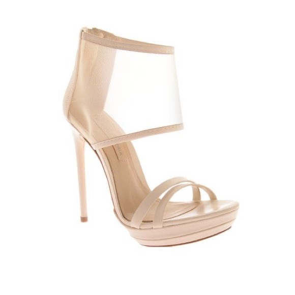 BCBGMaxAzria Mesh Cuff High Heels - Picture 3 of 4